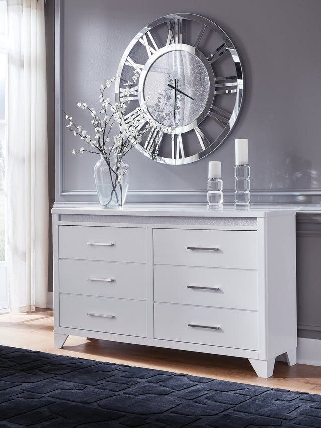 Furniture City - MS - Ashley Furniture - Jarlee Bedroom - Two Drawer Night Stand / White - PCB392-92
