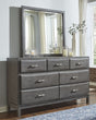 Furniture City - MS - Ashley Furniture - Caitbrook Bedroom - Full Storage Bed with 7 Drawers / Gray - B476B4