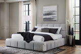 Furniture City - MS - Ashley Furniture - Grendusk Bedroom - Queen Upholstered Bed / Light Gray - PCB584B1