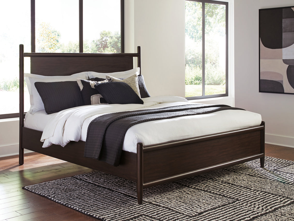Furniture City - MS - Ashley Furniture - Dantenton Bedroom - California King Panel Bed / Merlot - B611B7