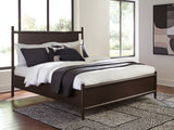 Furniture City - MS - Ashley Furniture - Dantenton Bedroom - King Panel Bed / Merlot - B611B6