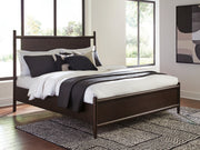 Furniture City - MS - Ashley Furniture - Dantenton Bedroom - King Panel Bed / Merlot - B611B6