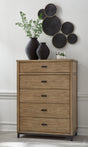 Furniture City - MS - Ashley Furniture - Tomtyn Bedroom - California King Upholstered Bed / Light Brown - B622B5
