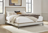 Furniture City - MS - Ashley Furniture - Tomtyn Bedroom - King Upholstered Bed / Light Brown - B622B4