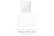 Furniture City - MS - Ashley Furniture - Fortman Bedroom - Bedroom Mirror / White - B680-36