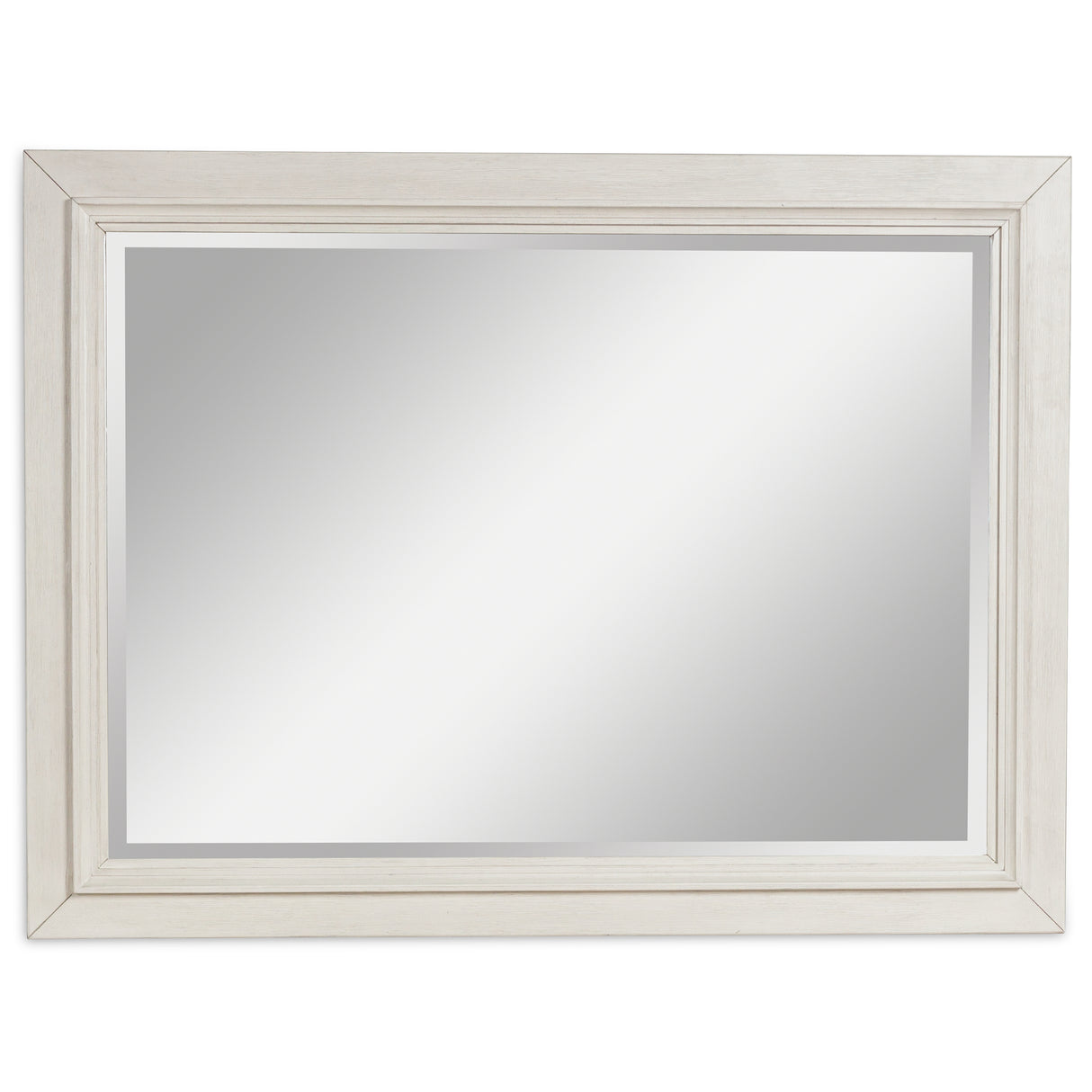 Furniture City - MS - Ashley Furniture - Shaybrock Bedroom - Bedroom Mirror / Antique White/Brown - B683-36