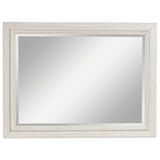 Furniture City - MS - Ashley Furniture - Shaybrock Bedroom - Bedroom Mirror / Antique White/Brown - B683-36