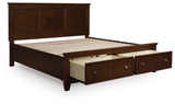 Furniture City - MS - Ashley Furniture - Danabrin Bedroom - California King Panel Storage Bed / Brown - B685B19