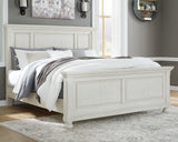 Furniture City - MS - Ashley Furniture - Robbinsdale Bedroom - California King Panel Bed / Antique White - B742B7