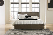 Furniture City - MS - Ashley Furniture - Arkenton Bedroom - California King Panel Bed / Grayish Brown - B786B5