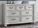 Furniture City - MS - Ashley Furniture - Montelaine Bedroom - Dresser / Antique White - B795-31