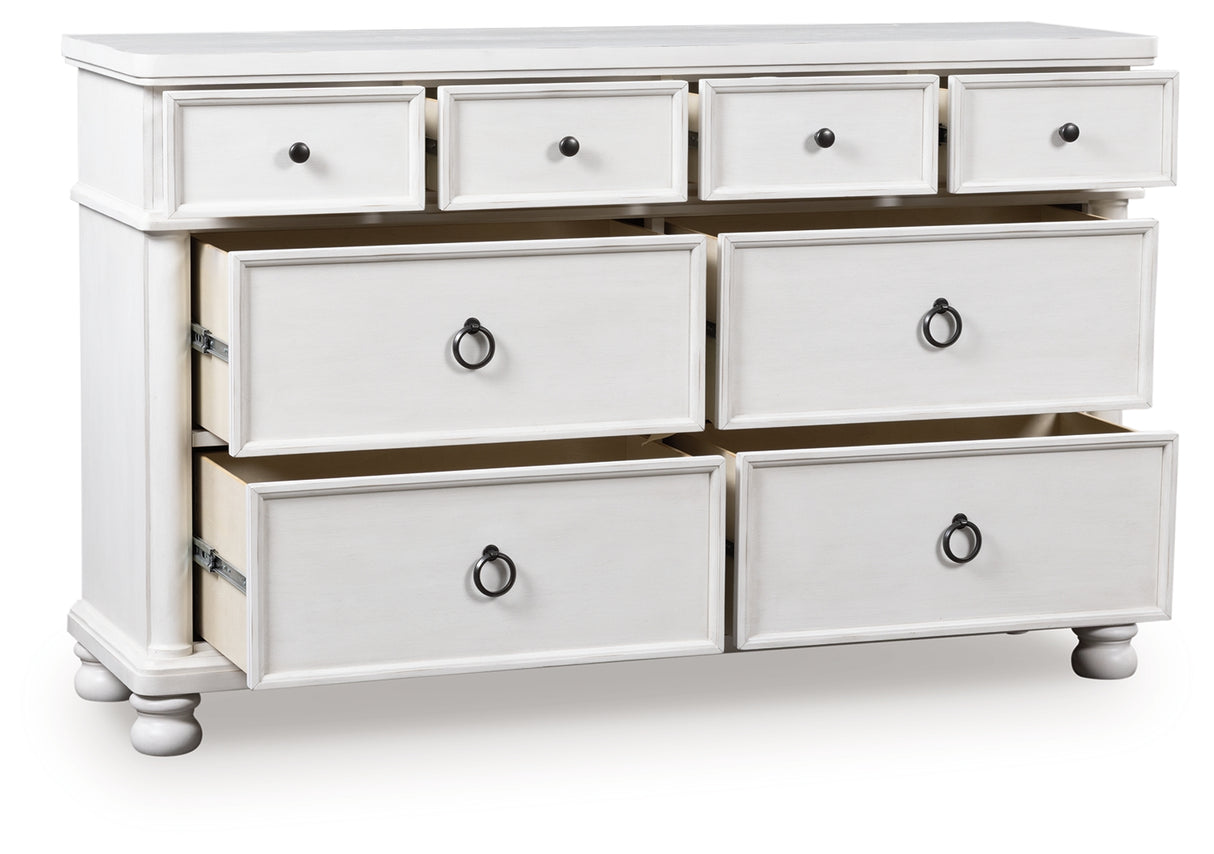 Furniture City - MS - Ashley Furniture - Rowlenstown Bedroom - Dresser / Antique White - PCB823-31