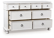 Furniture City - MS - Ashley Furniture - Rowlenstown Bedroom - Dresser / Antique White - PCB823-31