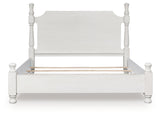 Furniture City - MS - Ashley Furniture - Rowlenstown Bedroom - King Poster Bed / Antique White - PCB823B4