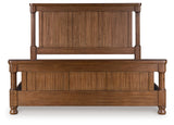 Furniture City - MS - Ashley Furniture - Rowlenstown Bedroom - California King Poster Bed / Brown - PCB824B5