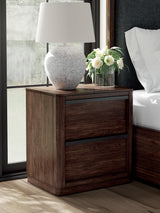 Furniture City - MS - Ashley Furniture - Dilenno Bedroom - Two Drawer Night Stand / Dark Brown - PCB857-92