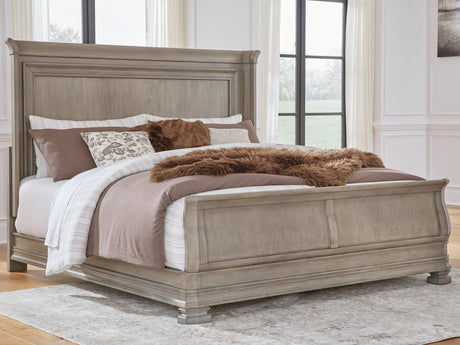 Furniture City - MS - Ashley Furniture - Lexorne Bedroom - Three Drawer Night Stand / Gray - B924-93