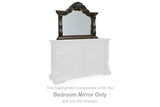 Furniture City - MS - Ashley Furniture - Maylee Bedroom - Bedroom Mirror / Dark Brown - B947-36