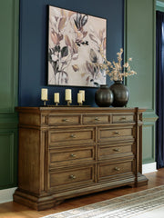 Furniture City - MS - Ashley Furniture - Frantanna Bedroom - Dresser / Brown - PCB949-31