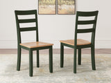 Furniture City - MS - Ashley Furniture - Gesthaven Dining Room - Dining Chair (Set of 2) / Natural/Green - D401-01X2