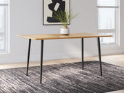 Furniture City - MS - Ashley Furniture - Gretlynn Dining Room - Rectangular Dining Room Table / Black/Natural - D501-25