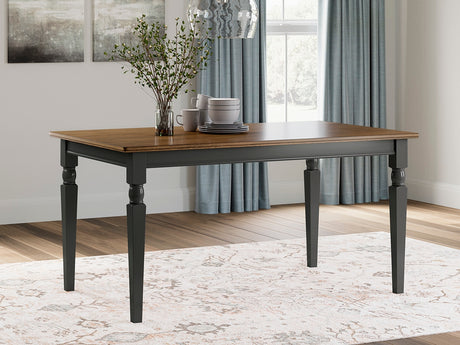 Furniture City - MS - Ashley Furniture - Owingsville Dining Room - Large Dining Room Bench / Black/Brown - D580-00