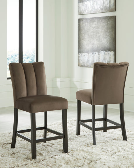 Furniture City - MS - Ashley Furniture - Jeshina Counter Height Barstool (Set of 2) - Counter Height Barstool (Set of 2) / Mocha - PCD581-124X2