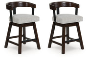 Furniture City - MS - Ashley Furniture - Haddigan Dining Room - Counter Height Barstool (Set of 2) / Dark Brown - D596-224X2