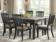 Furniture City - MS - Ashley Furniture - Tyler Creek Dining Room - Counter Height Bar Stool (Set of 2) / Black/Grayish Brown - D736-124X2