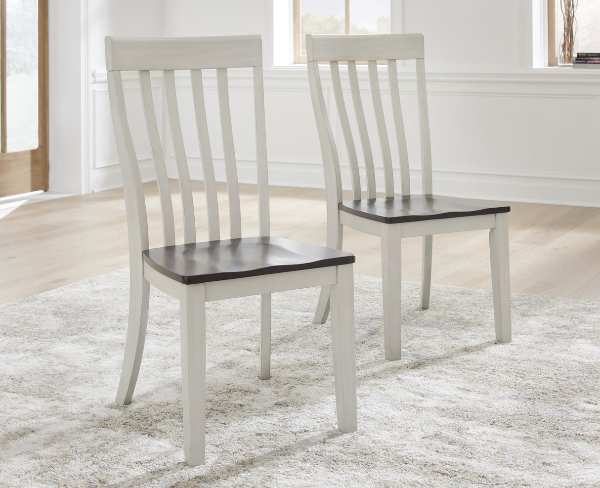 Furniture City - MS - Ashley Furniture - Darborn Dining Room - Dining Chair (Set of 2) / Gray/Brown - D796-01X2