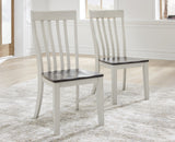 Furniture City - MS - Ashley Furniture - Darborn Dining Room - Dining Chair (Set of 2) / Gray/Brown - D796-01X2
