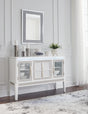 Furniture City - MS - Ashley Furniture - Chalanna Dining Room - Dining Chair (Set of 2) / White - D822-01X2