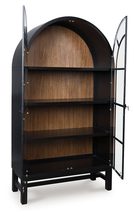 Furniture City - MS - Ashley Furniture - Greddinton Display Cabinet - Display Cabinet / Brown/Black - PCD824-476