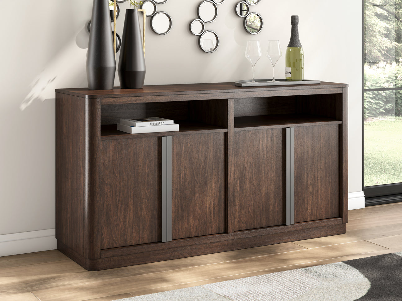 Furniture City - MS - Ashley Furniture - Dilenno Dining Server - Dining Room Server / Dark Brown - PCD857-60