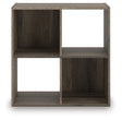 Furniture City - MS - Ashley Furniture - Shallifer Four Cube Organizer - Four Cube Organizer / Brown - EA1104-2X2