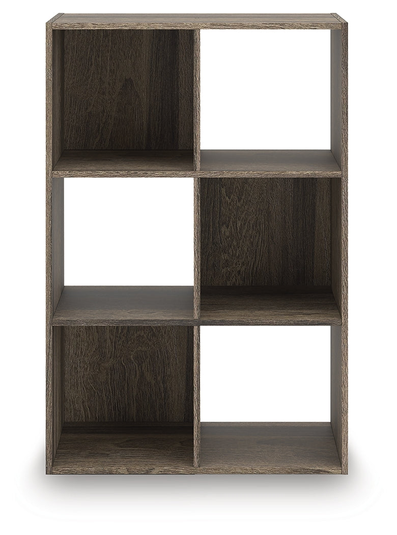Furniture City - MS - Ashley Furniture - Shallifer Six Cube Organizer - Six Cube Organizer / Brown - EA1104-3X2
