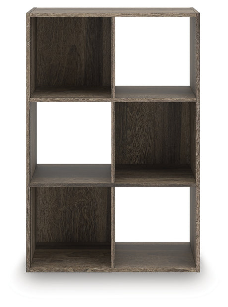 Furniture City - MS - Ashley Furniture - Shallifer Six Cube Organizer - Six Cube Organizer / Brown - EA1104-3X2