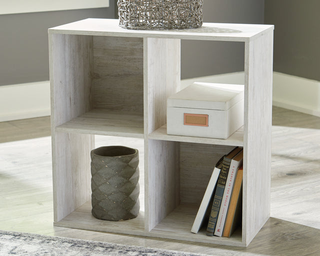 Furniture City - MS - Ashley Furniture - Paxberry Four Cube Organizer - Four Cube Organizer / Whitewash - EA1811-2X2