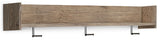 Oliah Wall Mounted Coat Rack with Shelf