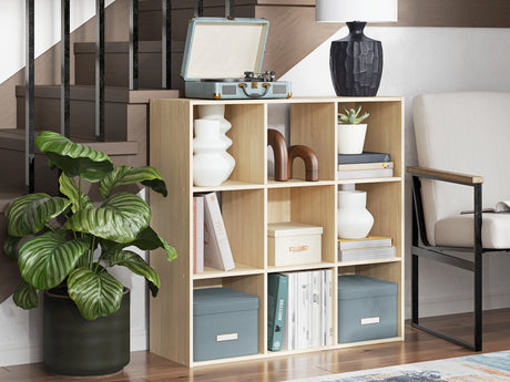 Furniture City - MS - Ashley Furniture - Piperton Nine Cube Organizer - Nine Cube Organizer / Charcoal - EA5514-3X3