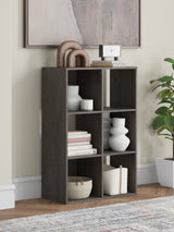 Furniture City - MS - Ashley Furniture - Piperton Six Cube Organizer - Six Cube Organizer / Charcoal - EA5514-3X2