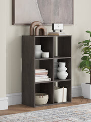 Furniture City - MS - Ashley Furniture - Piperton Six Cube Organizer - Six Cube Organizer / Charcoal - EA5514-3X2