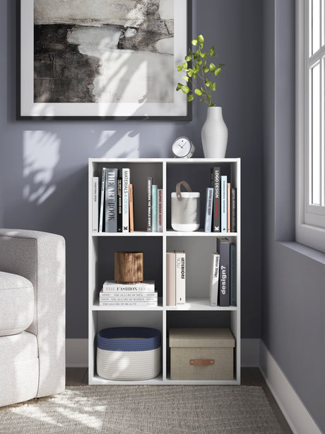Furniture City - MS - Ashley Furniture - Onita Six Cube Organizer - Six Cube Organizer / White - EA9630-3X2