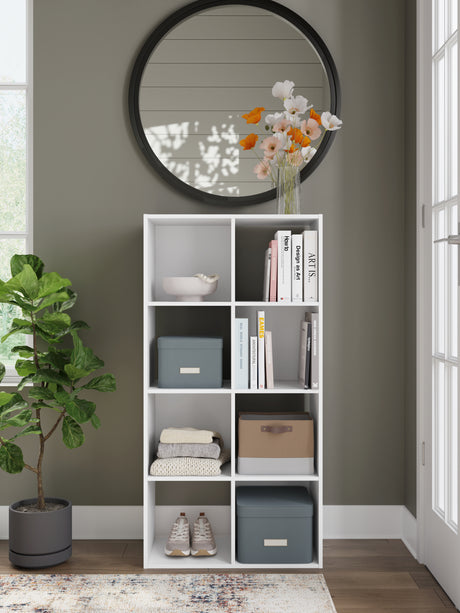 Furniture City - MS - Ashley Furniture - Onita Eight Cube Organizer - Eight Cube Organizer / White - EA9630-4X2