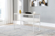 Furniture City - MS - Ashley Furniture - Deznee Office Desk - Home Office Desk / White - H162-14