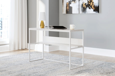 Furniture City - MS - Ashley Furniture - Deznee Office Desk - Home Office Desk / White - H162-14