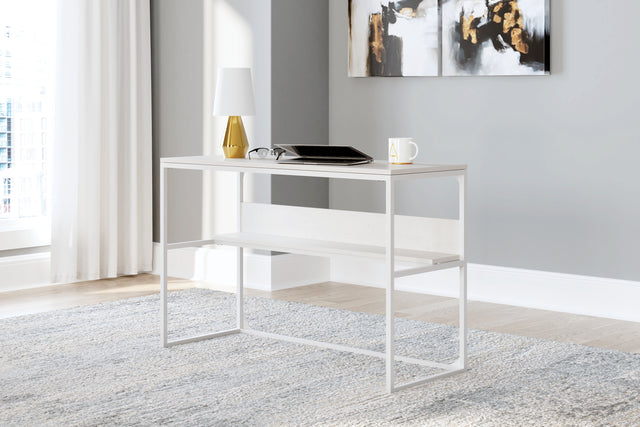 Furniture City - MS - Ashley Furniture - Deznee Office Desk - Home Office Desk / White - H162-14