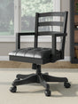 Furniture City - MS - Ashley Furniture - Wildenauer Home Office Desk Chair - Home Office Swivel Desk Chair / Black - H664-01A
