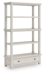 Furniture City - MS - Ashley Furniture - Robbinsdale Bookcase - Bookcase / Antique White - H742-70