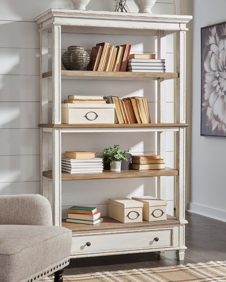 Furniture City - MS - Ashley Furniture - Realyn Bookcase - Bookcase / Brown/White - H743-70